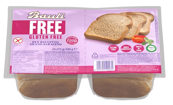 BAULI FREE PAN BAULETTO GRANO SARACENO 350 G - Farmastop