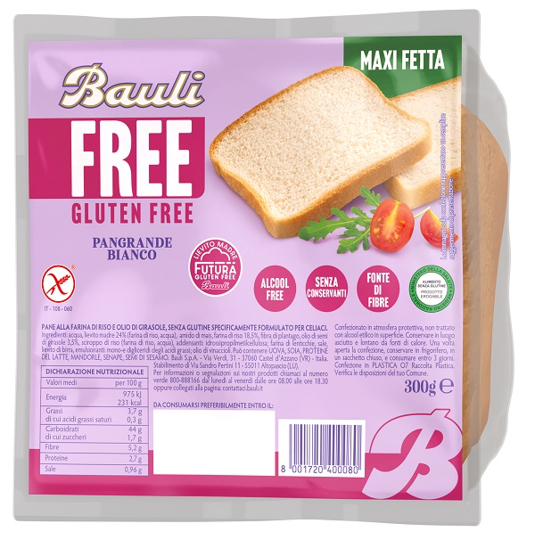 BAULI FREE PANGRANDE BIANCO 300 G - Farmastop