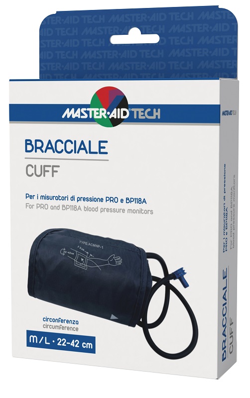 BRACCIALE PER MISURATORE DI PRESSIONE MASTER-AID TECH PRO E BP118A M/L 22-42CM - Farmastop