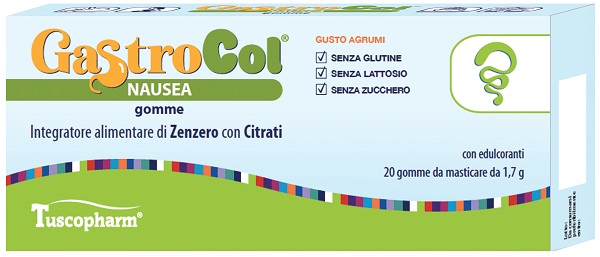 GASTROCOL NAUSEA GOMME GUSTO AGRUMI 34 G - Farmastop