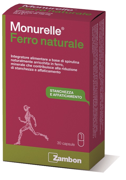 MONURELLE FERRO NATURALE 30 CAPSULE - Farmastop