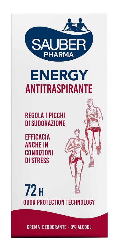 SAUBER DEO 72H ENERGY ANTITRASPIRANTE CREMA 35 ML - Farmastop