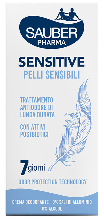 SAUBER DEO 7 GIORNI SENSITIVE PELLI SENSIBILI CREMA 35 ML - Farmastop