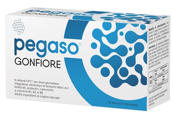PEGASO GONFIORE 10 FLACONCINI DA 10 ML SENZA GLUTINE NATURALMENTE PRIVO DI LATTOSIO - Farmastop