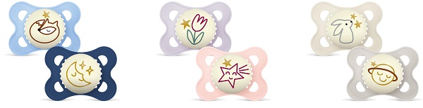 MAM SUCCHIETTO ORIGINAL NIGHT 2-6 MESI SILICONE 2 PEZZI - Farmastop