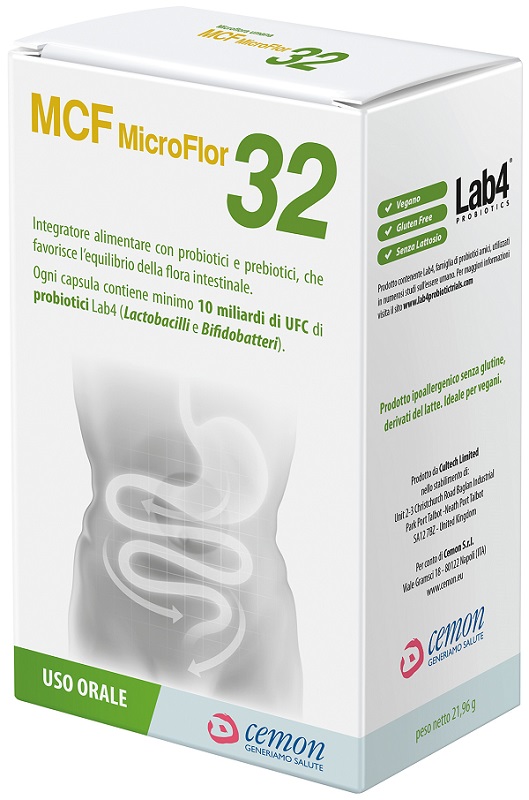 MCF MICROFLOR 32 60 CAPSULE VEGETALI - Farmastop