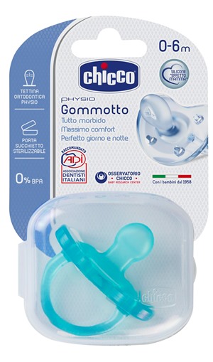 CHICCO GOMMOTTO IN SILICONE BOY 0-6 MESI 1 PEZZO - Farmastop