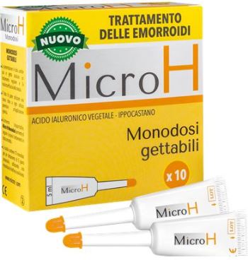 MICRO H GEL EMORROIDARIO MONODOSE 10 PEZZI - Farmastop