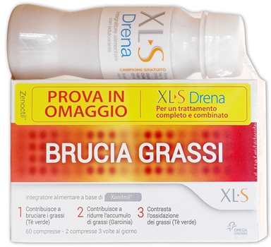 XLS BRUCIA GRASSI 60 COMPRESSE + FLACONCINO XLS DRENA - Farmastop