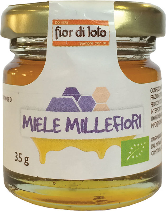FIOR DI LOTO MINI MIELE DI MILLEFIORI BIO 35 G - Farmastop