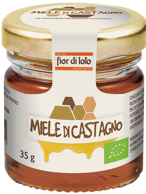 FIOR DI LOTO MINI MIELE DI CASTAGNO BIO 35 G - Farmastop