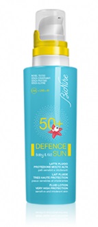DEFENCE SUN 50+ BABY&KID LATTE FLUIDO PROTEZIONE MOLTO ALTA 125 ML - Farmastop