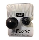 ORECCHINO STERILE BJE605 BLACK CRY BAL/BLACK BAL - Farmastop