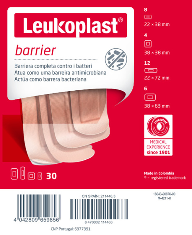 LEUKOPLAST BARRIER 30 PEZZI ASSORTITI - Farmastop