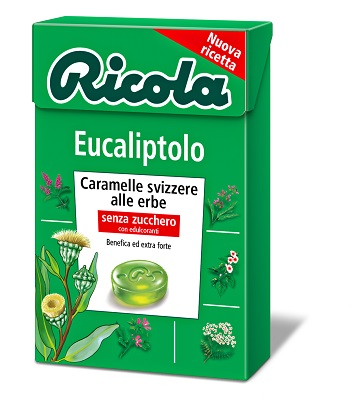 RICOLA EUCALIPTOLO SENZA ZUCCHERO 50 G - Farmastop