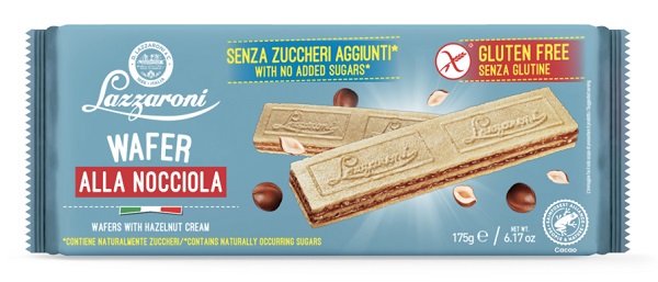 ZEROLE WAFERS ALLA NOCCIOLA SENZA ZUCCHERI AGGIUNTI 175 G - Farmastop