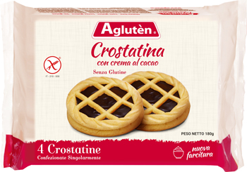 AGLUTEN CROSTATINA CON CREMA DI CACAO 180 G - Farmastop