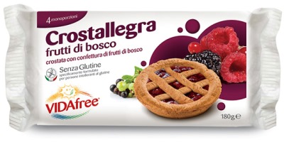 VIDAFREE CROSTALLEGRA FRUTTI DI BOSCO 180 G - Farmastop