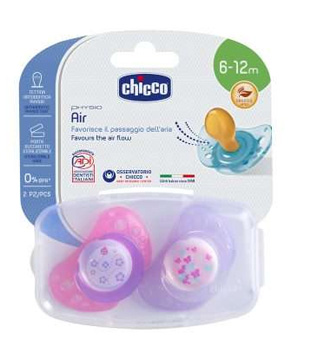 CHICCO SUCCHIETTO AIR LUMI IN CAUCCIU' 6-16 MESI 2 PEZZI - Farmastop