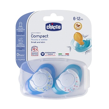 CHICCO SUCCHIETTO COMPACT BOY S6-16 MESI 2 PEZZI - Farmastop