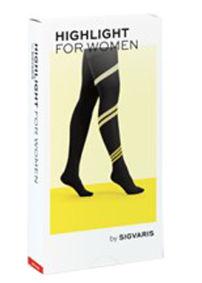 SIGVARIS HIGHLIGHT WOMEN COLLANT LUNGO PUNTA CHIUSA BLACK S - Farmastop