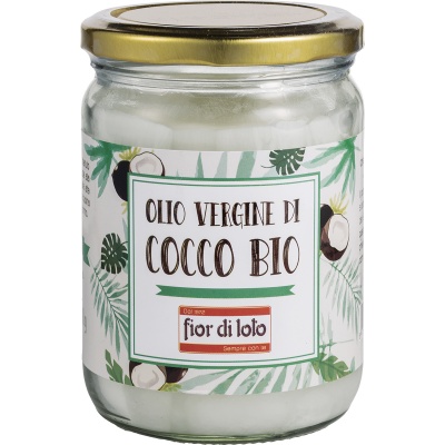 FIOR DI LOTO OLIO VERGINE DI COCCO BIO 450 ML - Farmastop