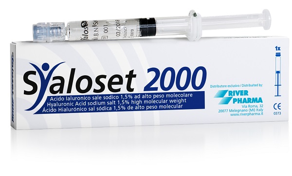 SIRINGA INTRA-ARTICOLARE SYALOSET 2000 ACIDO IALURONICO 1,5% 2 ML 1 PEZZO - Farmastop