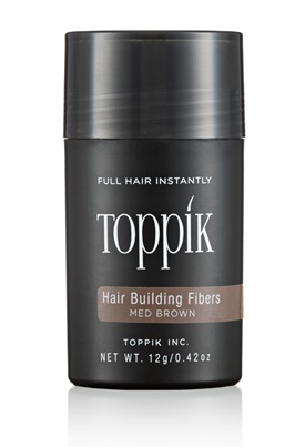 TOPPIK HAIR BUILDING FIBERS REGULAR SIZE MEDIUM BROWN - Farmastop