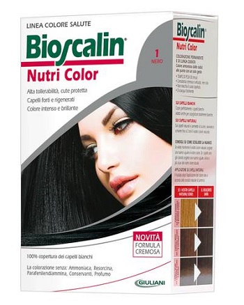BIOSCALIN NUTRI COLOR 1 NERO SINCROB 124 ML - Farmastop