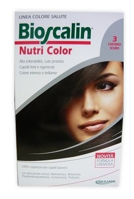 BIOSCALIN NUTRI COLOR 3 CASTANO SCURO SINCROB 124 ML - Farmastop