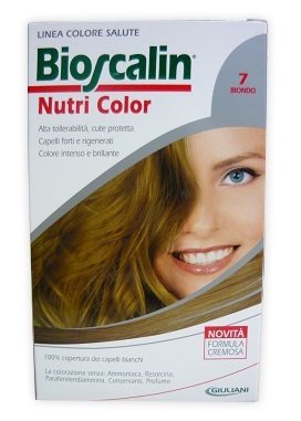 BIOSCALIN NUTRI COLOR 7 BIONDO SINCROB 124 ML - Farmastop