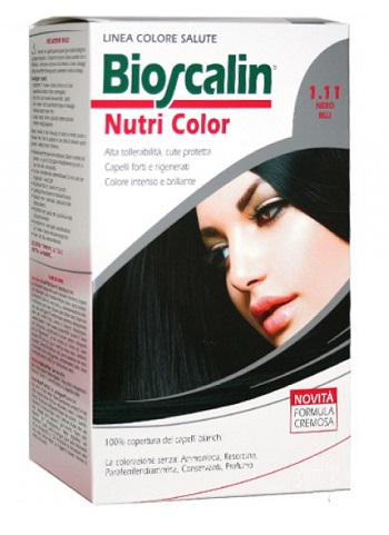 BIOSCALIN NUTRI COLOR 1,11 NERO BLU SINCROB 124 ML - Farmastop
