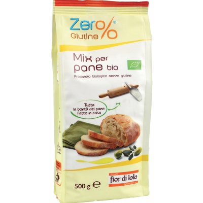 MIX PER PANE SENZA GLUTINE BIO 500 G - Farmastop