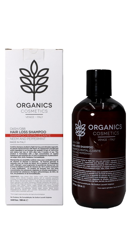 ORGANICS PHARM HAIR LOSS SHAMPOO NEEM OIL AND PEPPERMINT 250 ML - Farmastop