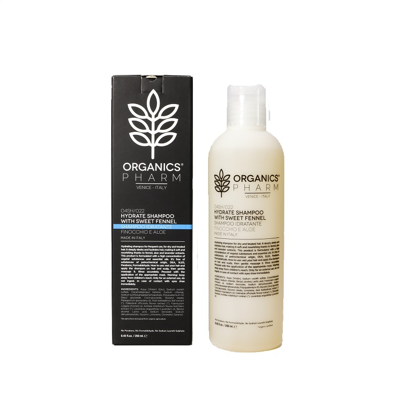 ORGANICS PHARM HYDRATE SHAMPOO WITH SWEET FENNEL 250 ML - Farmastop