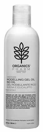 ORGANICS PHARM MODELLING GEL OIL NON OIL OAT AND EUCALYPTUS 250 ML - Farmastop