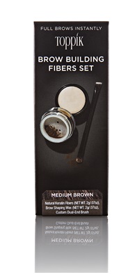 BROW BUILDING FIBER SET MED BROWN CASTANO MEDIO - Farmastop