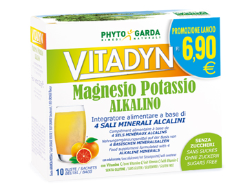 VITADYN MAGNESIO POTASSIO ALKALINO SENZA ZUCCHERO 10 BUSTINE - Farmastop