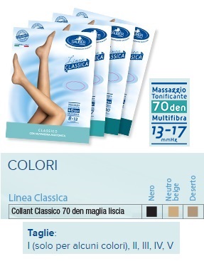 SAUBER COLLANT 70 DENARI MAGLIA LISCIA DESERTO 3 LINEA CLASSICA - Farmastop