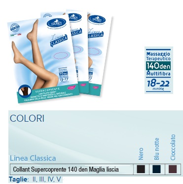 SAUBER COLLANT 140 DENARI SUPER COPRENTE MAGLIA MICRORETE BLU NOTTE 2 LINEA CLASSICA MISURA - Farmastop