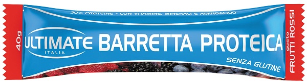 ULTIMATE ITALIA BARRETTA PROTEICA FRUTTI ROSSI 40 G - Farmastop