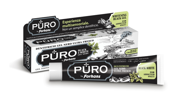 DENTIFRICIO FORHANS GEL BLACK4WHITE - Farmastop