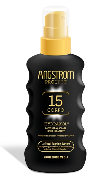 ANGSTROM PROTECT HYDRAXOL LATTE SPRAY SOLARE PROTEZIONE 15 175 ML - Farmastop