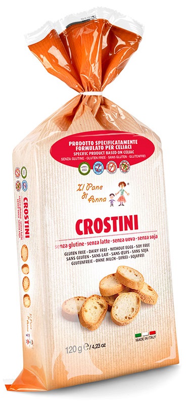 IL PANE DI ANNA CROSTINI SENZA LATTE 120 G - Farmastop