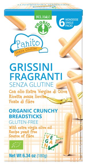PANITO GRISSINI FRAGRANTI SENZA GLUTINE 180 G - Farmastop