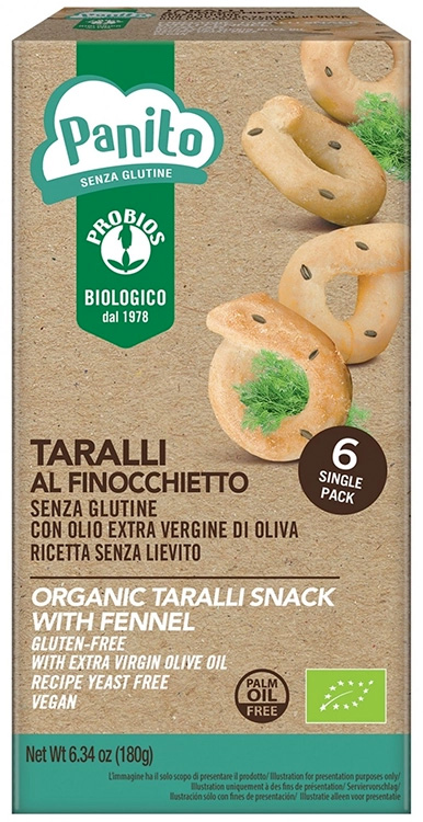 PANITO TARALLI AL FINOCCHIETTO 180 G - Farmastop