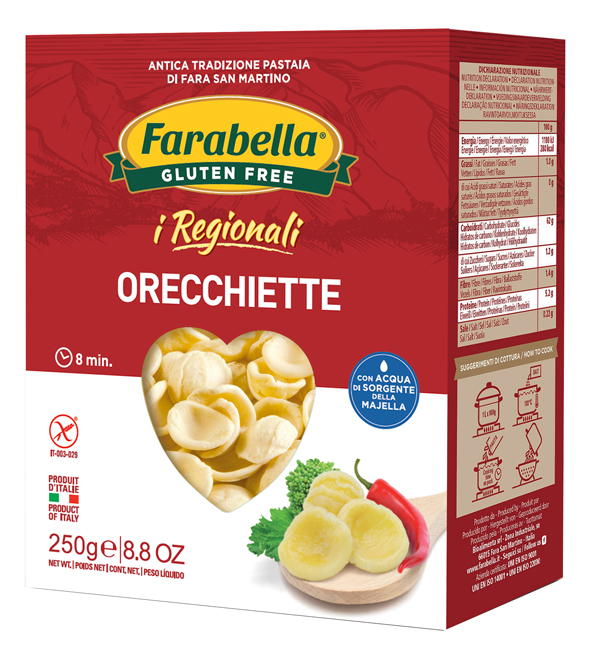 FARABELLA ORECCHIETTE I REGIONALI PASTA FRESCA STABILIZZATA 250 G - Farmastop
