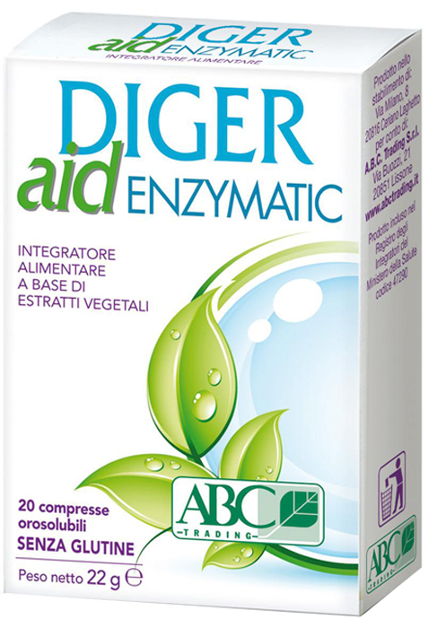 DIGER AID ENZYMATIC 20 COMPRESSE - Farmastop