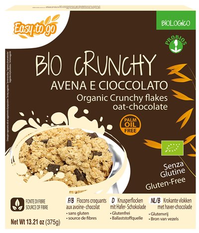 EASY TO GO BIO CRUNCHY AVENA E CIOCCOLATO 375 G - Farmastop