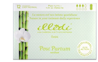 ILLEDI ASSORBENTI LADY NORMAL SENZA ALI POST PARTO PER TUTTI I TIPI DI PERDITE MEDIUM 12 PEZZI - Farmastop